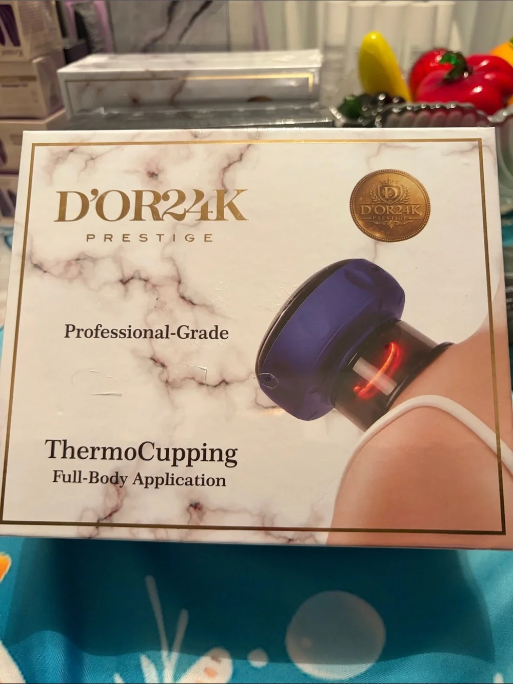 D'OR24K ThermoCupping Professional-Grade Device - Blue Accent